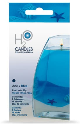 Ukrasne vodene svećice Rainbow Moments H2O plava boja