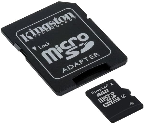 Micro SDHC memorijska kartica sa SD adapterom 8 GB Kingston SDC4/8GB