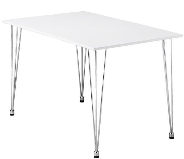 Trpezarijski sto Daria hrom/bela