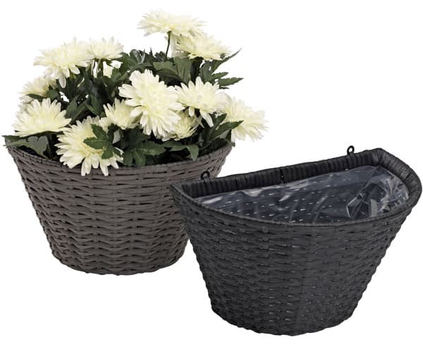 Pletena saksija Credo braon