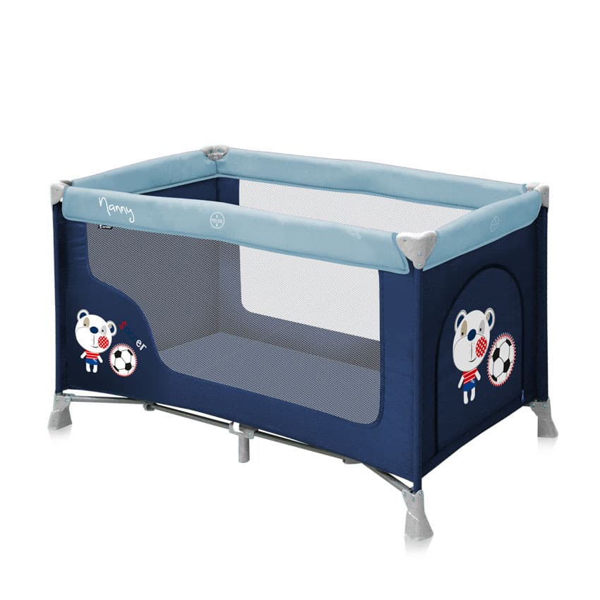 Bertoni Lorelli Prenosivi krevetac Nanny Blue Soccer