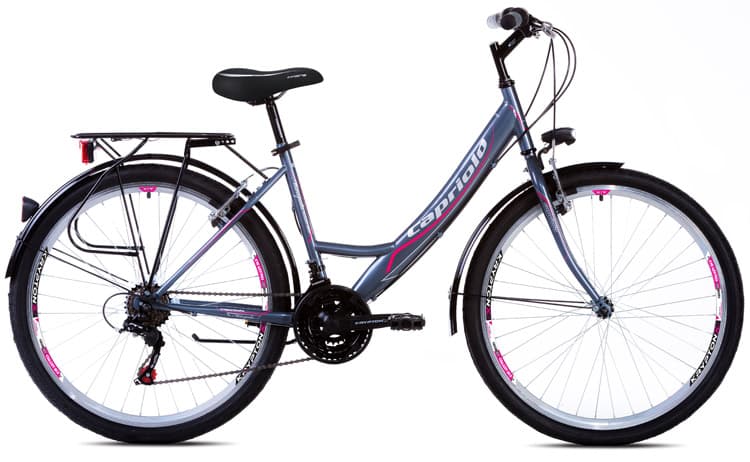 Bicikl Capriolo Metropolis Lady 26/18HT siva pink 914401-19