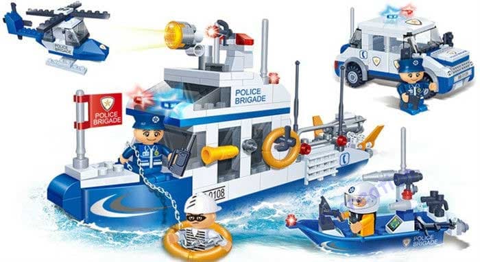 BanBao kocke Policijski patrolni brod 8342