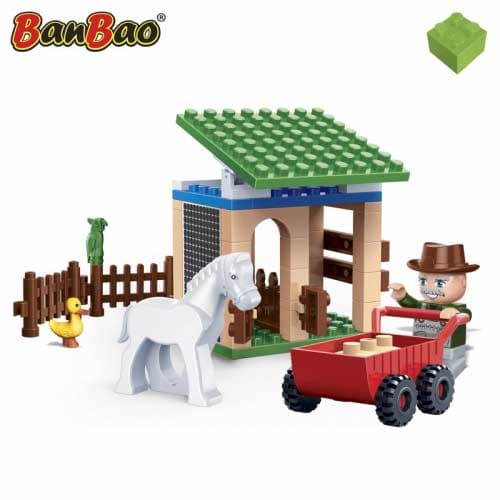 BanBao EcoFarm kocke Mala štala 8588