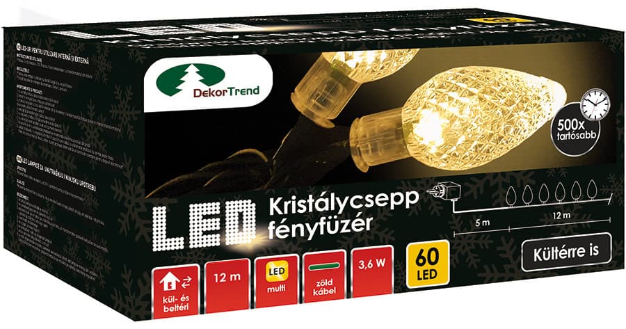 Novogodišnje LED Lampice 12 m + 5 m spoljna i unutrašnja upotreba