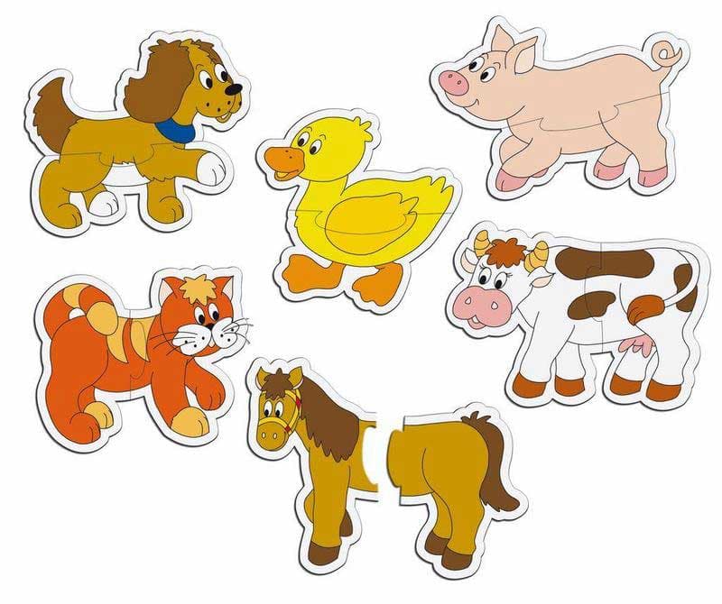 WoodyLand Bebi puzzle u kutiji - Životinje 93103