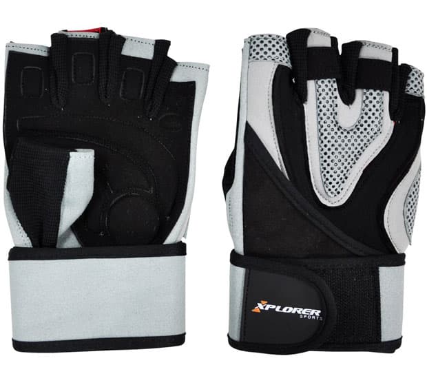Fitnes rukavice Xplorer sivo-crne L 06629