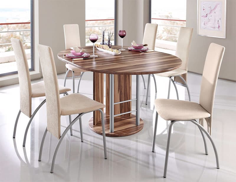 Trpezarijska garnitura 5 delova Oscar Nicoleta Baltimore Caribu Beige