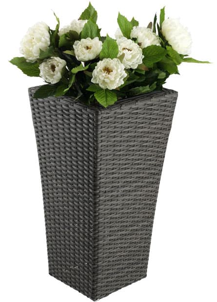 Visoka Saksija Od Ratana Ratio siva