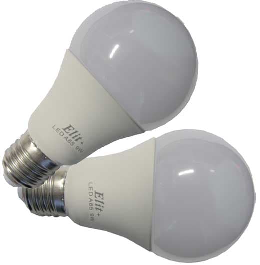 Dve LED A65 sijalice 6500K 9W E27 Elit+ EL 1342