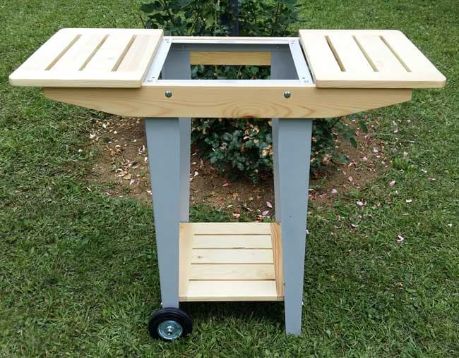 Drvena roštilj kolica 40N 10716