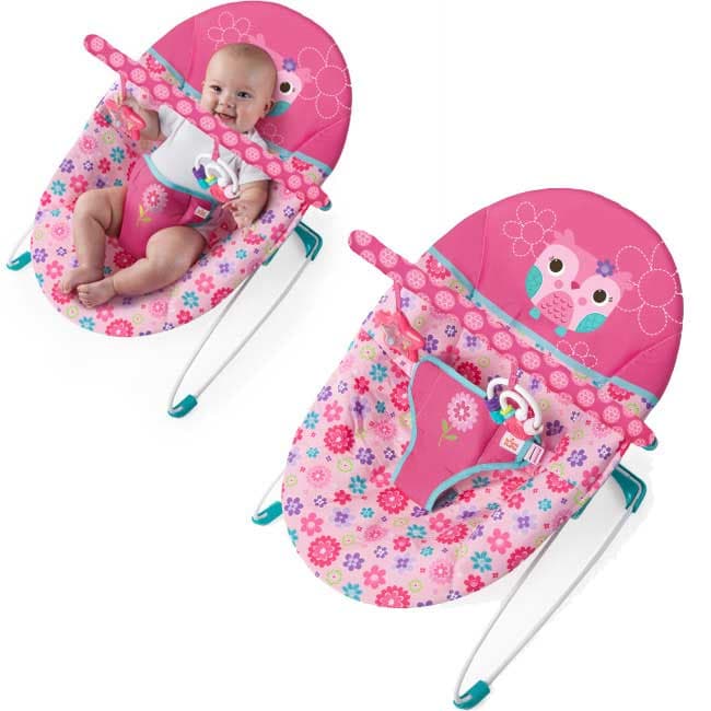 Bright Starts Bebi ležaljka sa vibriranjem Happy Flowers