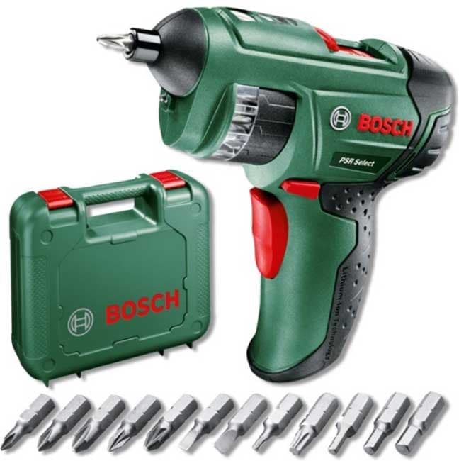 Akumulatorski odvrtač sa bubnjem za bitove Bosch PSR Select 0603977020