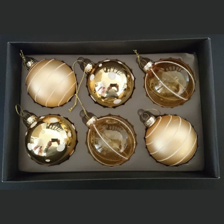 Komplet Ukrasa Za Jelku 6 cm - 6 Komada