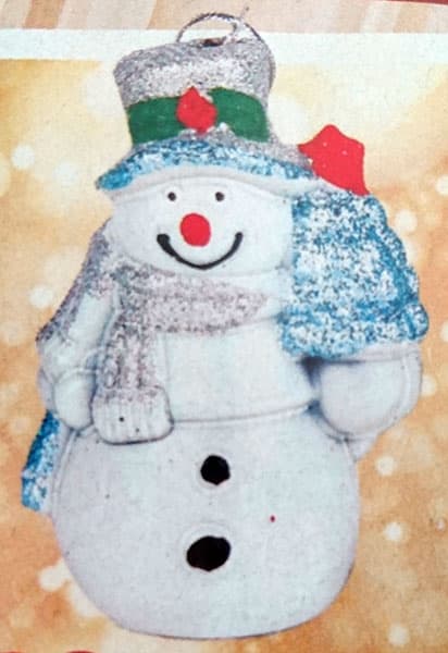 Ukras Za Jelku Sneško 8.5 cm - 3 Komada