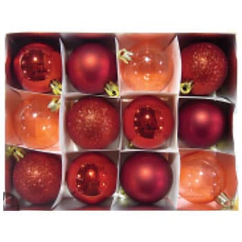 Komplet Kugli Za Ukrašavanje Jelki 12 Komada