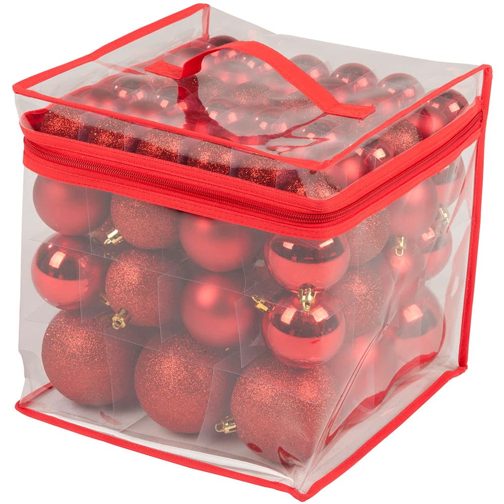 Ukrasi Za Jelku - Set Od 77 Ukrasa - Red