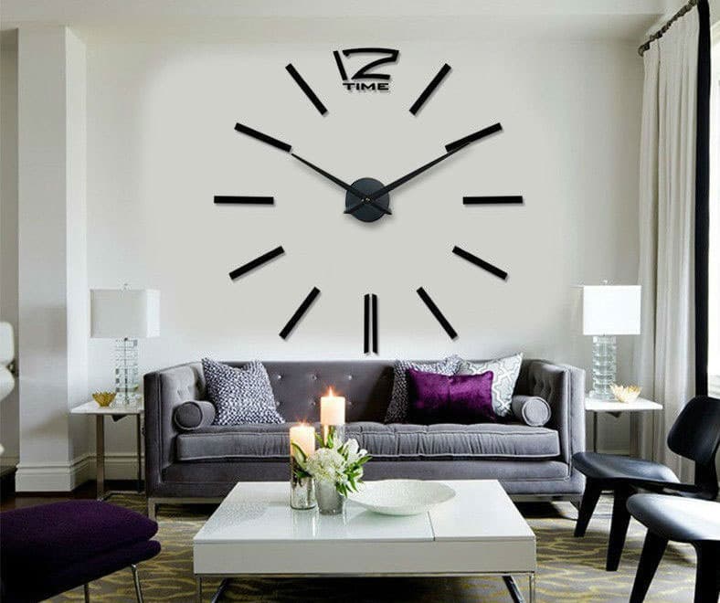 Samolepljivi Zidni Sat 3D T4310B