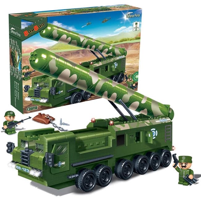 BanBao kocke Vojni kamion sa raketom 6202