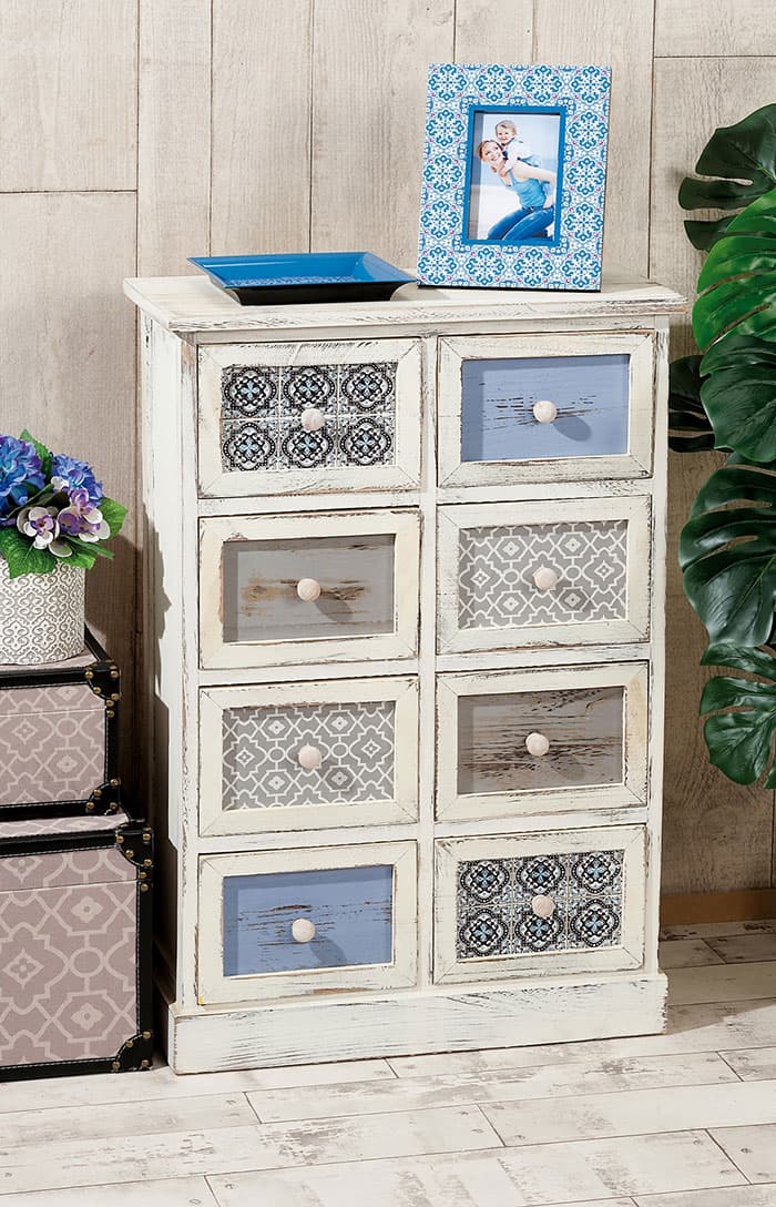 Drvena Shabby Chic Komoda 54 x 25 x 80 cm