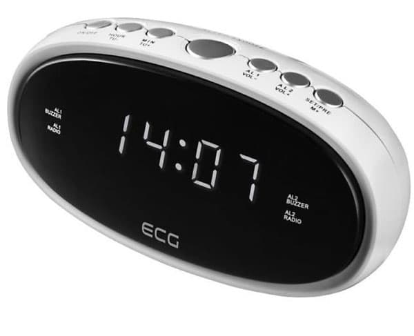 Radio Budilnik ECG RB 010 White