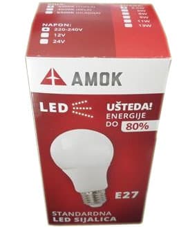 Led sijalica Amok E27 6W 4000K 480 lm