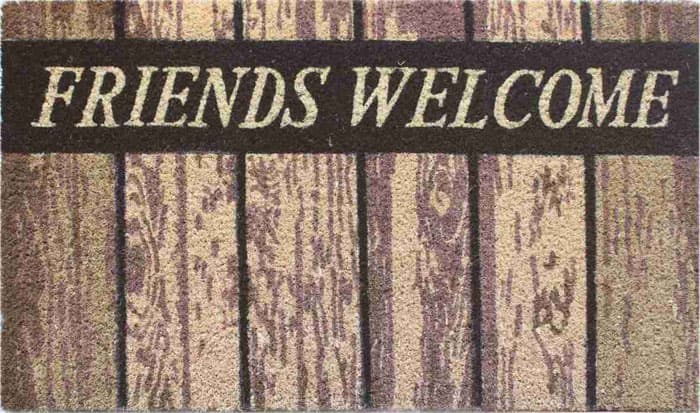 Ekol otirač Wood-Stone Friends Welcome 45x75