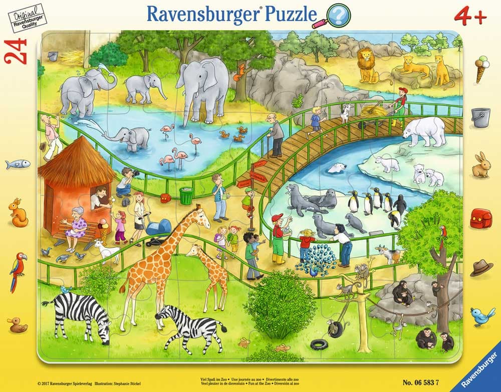 Ravensburger puzzle 24 dela - Zabava u zoo vrtu 06583