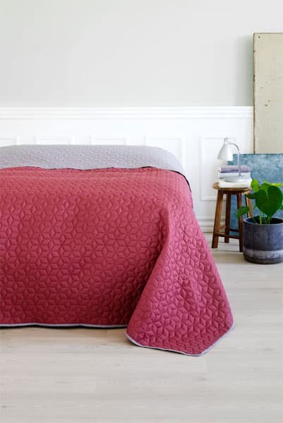 Prekrivač Rosen 220x240 siva/roze