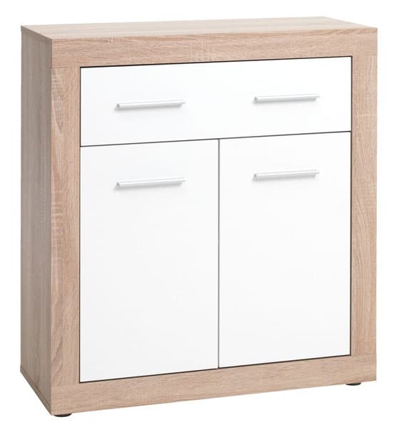 Komoda Bravo 1 fioka 2 vrata hrast-bela