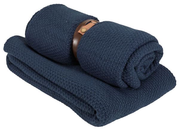 Pleteno ćebe Una 130x180cm plava