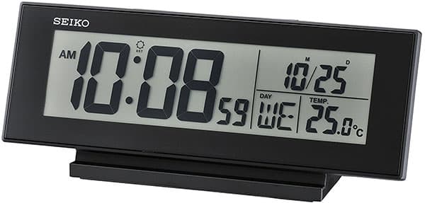 Seiko digitalni stoni sat sa funkcijom budilnika i termometrom QHL072K