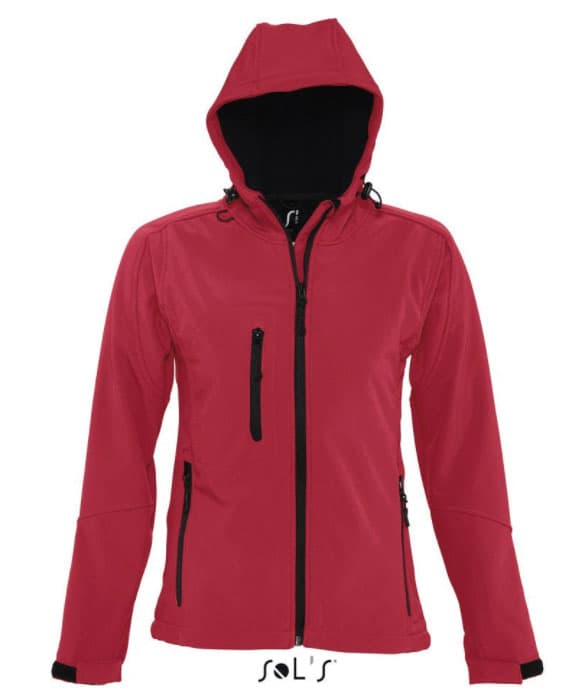 Sols Ženska Softshell jakna sa kapuljačom Replay Red veličina L 46802