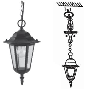 Šestostrana Viseća Baštenska Lampa