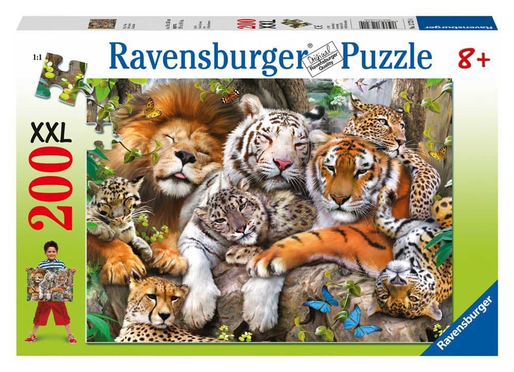 Ravensburger puzzle XXL - Životinje - Big Cat Nap 200 delova RA12721