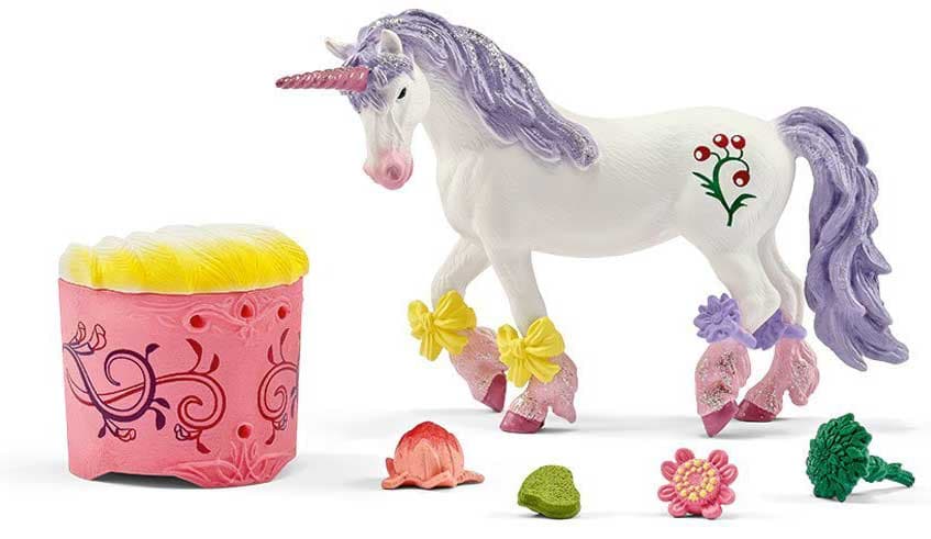 Schleich Figurice Bayala - Nega i hrana za jednoroga 42173