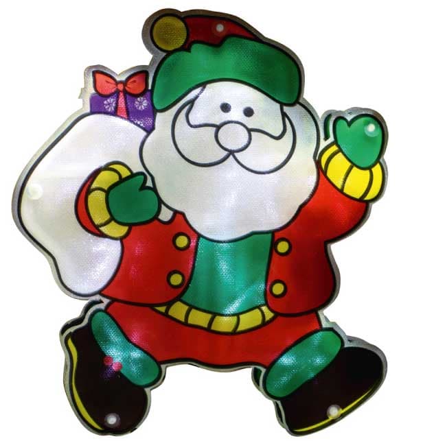 Svetleći Deda Mraz za prozor LED KID313