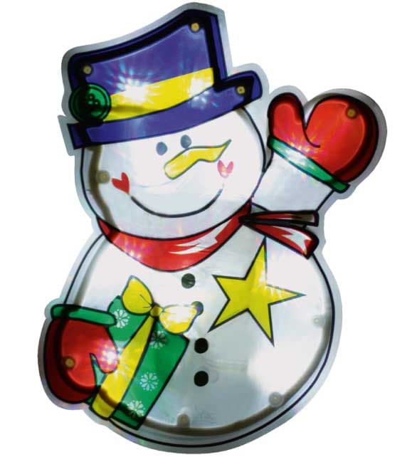 Svetleći Sneško za prozor LED KID312