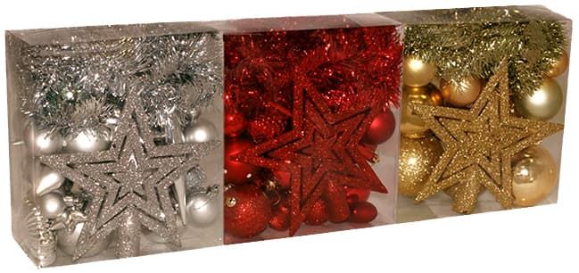 Komplet Novogodišnjih Ukrasa 108 Komada