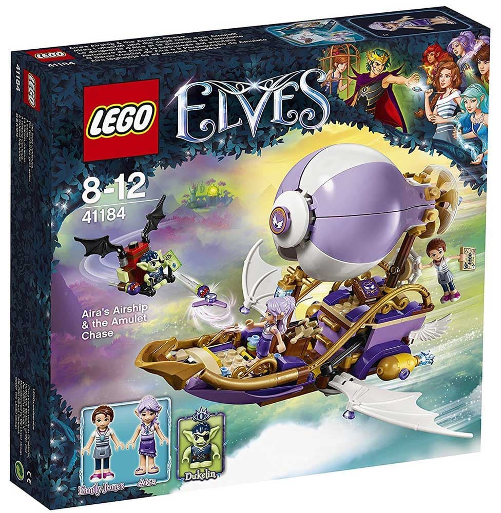 LEGO® Elves kocke Airas Airship and the Amulet Chase - Ajrin dirižabl i potraga za amajlijom 343 dela 41184