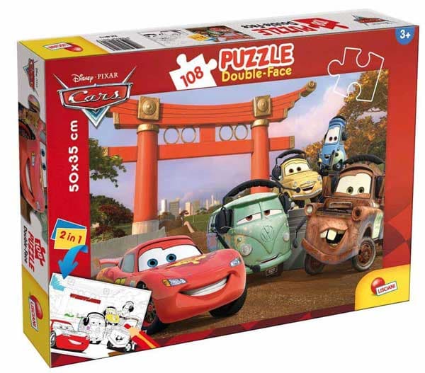 Lisciani Slagalica 108 Delova-Cars 2 u 1 Složi i Oboji 31684