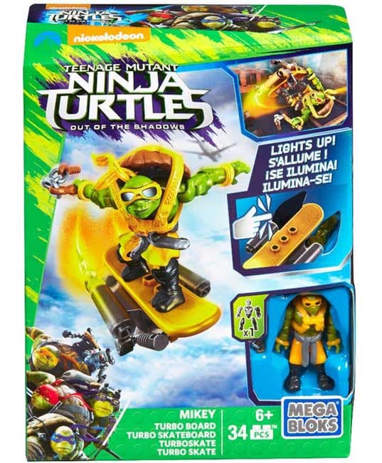 Mega Bloks Kocke TMNT Mikey Turbo Board 36677