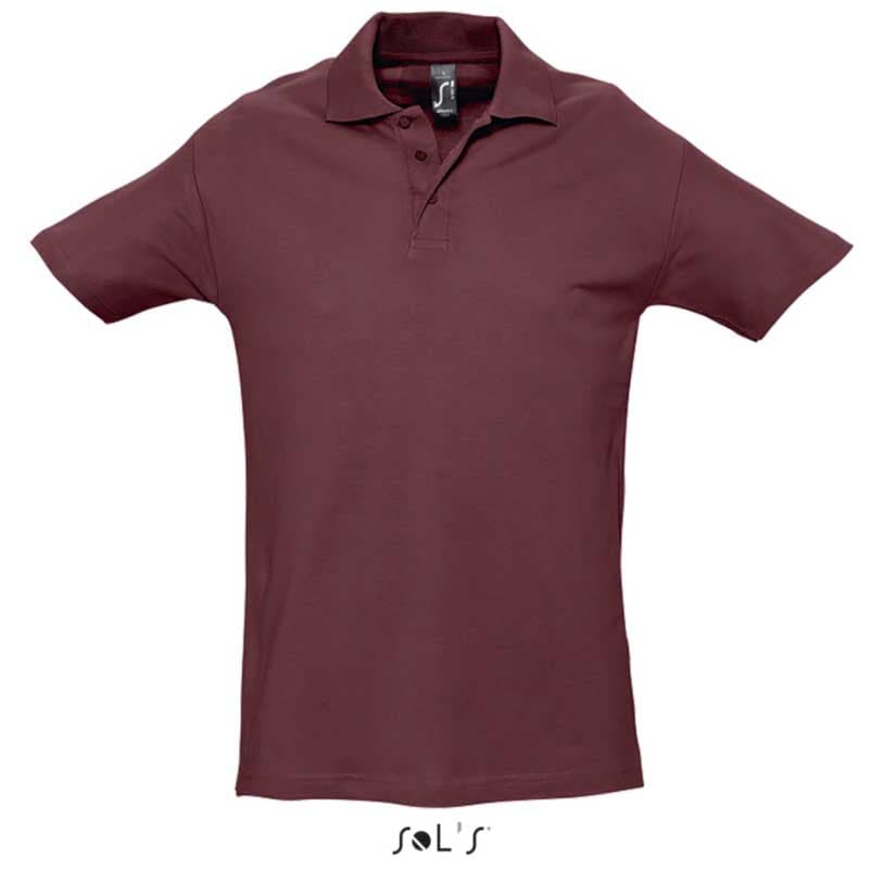 Sols Polo majica za muškarce Spring II Burgundy veličina M 11362