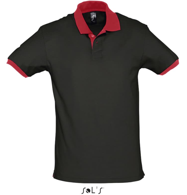 Muška majica sa kragnom veličina M Sols Prince Black/Red 11369