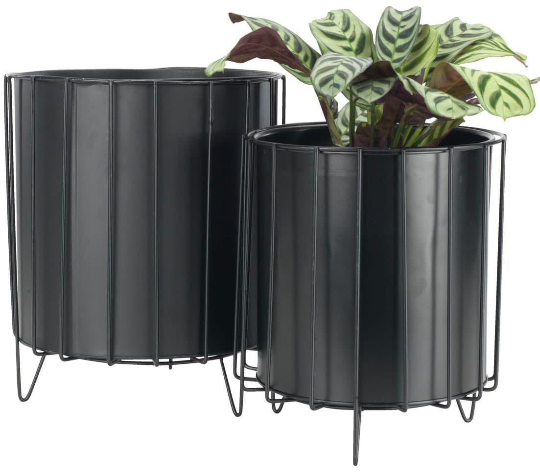 Saksije Od Čelika i Cinka - 2 Komada