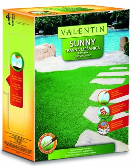 Trava - seme Valentin Sunny 1kg - za osunčane travnjake