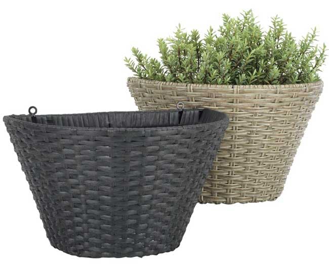 Saksija za cveće Larry Crna