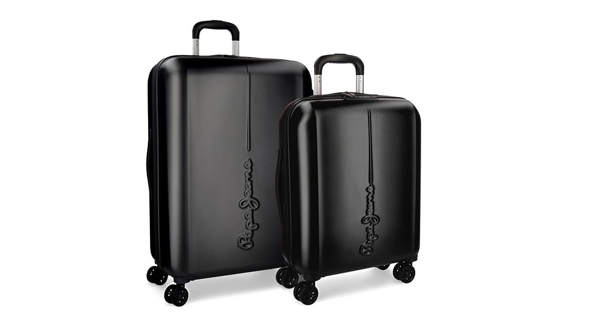 Pepe Jeans by Joumma Bags Set tvrdih kofera 55cm/70cm Cambridge Black 54189