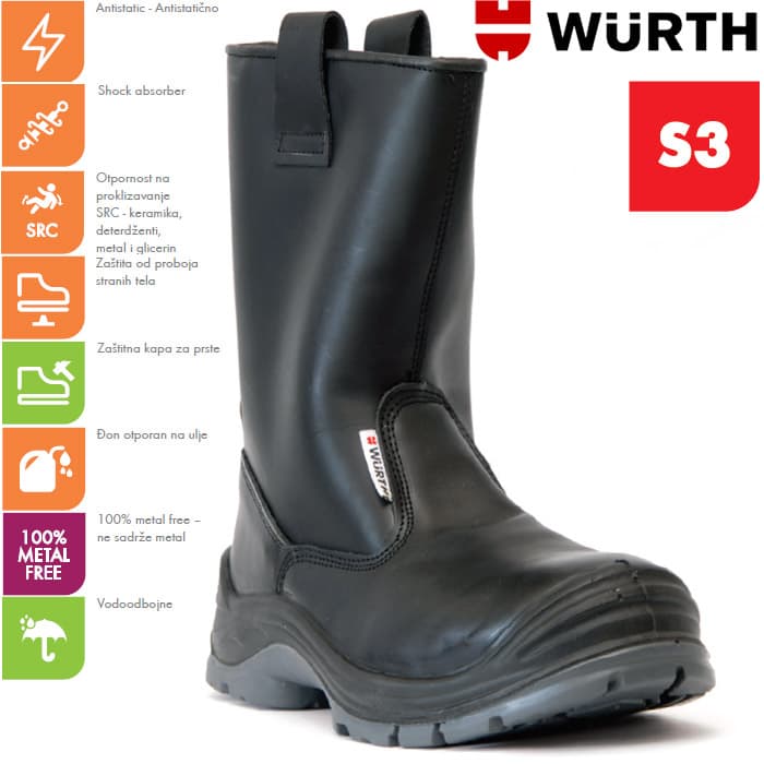 Wurth Bezbednosna čizma Varmo S3 vel. 46