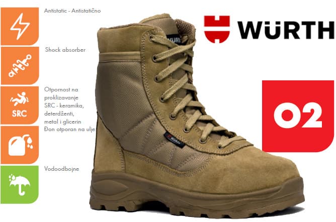 Radna čizma Camel O2 oker vel. 47